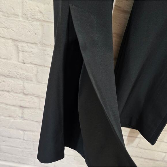 MO Soft Surroundings Black Flare Full Length Pants NWT Sz M 10 12 Active Pull On - Picture 5 of 12